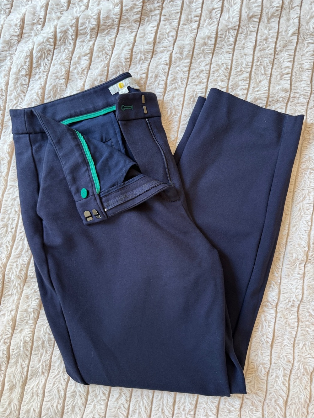 Boden Women’s Navy Ponte Dress Pants - Classic Straight Fit
